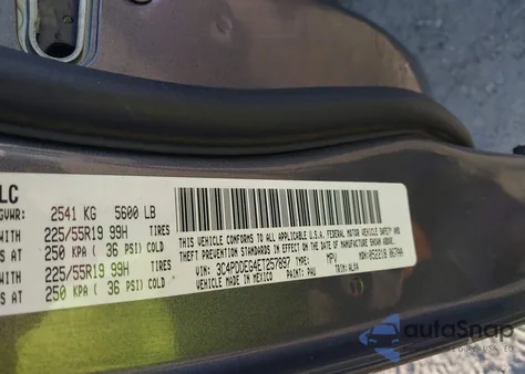 2014 Dodge Journey R/T z USA, uszkodzony, nr VIN 3C4PDDEG4ET257897